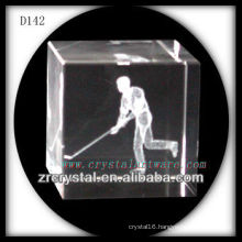 K9 3D Laser Engraved Sport Inside Crystal Cube